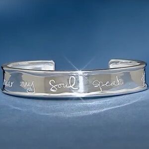 Shawn Killinger 9.25 Sterling Silver "Hear My Soul Speak" Bracelet RARE
